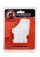 Oxballs Powersling Cock and Ball Stretching Sling Clear packaging showcasing its unique design and features.