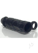 Boneyard Meaty 6.5 Inch Silicone Penis Extender Black, soft touch silicone for added size and sensation.