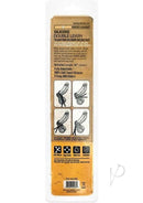 Boneyard Double Slide Cock Leash Silicone Cock Tie Black packaging showcasing adjustable silicone cock tie features.