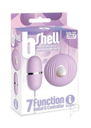 The 9's b-Shell Bullet with Wired Remote Control Purple packaging showing powerful bullet and wave-pattern controller.