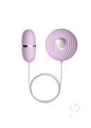 The 9's b-Shell Bullet with Wired Remote Control Purple, showcasing sleek design and multiple vibration features.