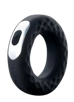 ZOLO Fat Tire Vibrating Cock Ring with 10 modes for enhanced pleasure and easy control, offering customized intimate experiences.