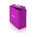 b-Vibe Novice Remote-Controlled Vibrating Anal Plug Fuchsia packaging in bright fuchsia color with handle.