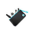 b-Vibe Novice Remote-Controlled Vibrating Anal Plug Black accessories and storage pouch.