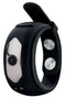 ZOLO Fit Rite Vibrating Cock Ring with Adjustable Snaps, featuring sleek design and two snap closures for a customizable fit.