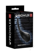 Prowler RED Perfect Angle Anal Douche Black packaging design featuring a sleek black color and ergonomic shape.
