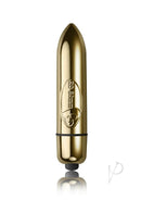 Silhouette Be Mine Silicone Bullet Vibrator Set Black - Gold pleasure bullet for solo and couples fun.