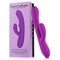 FemmeFunn Ultra Rabbit Dual Stimulation Vibrator Purple in packaging showcasing design and features.