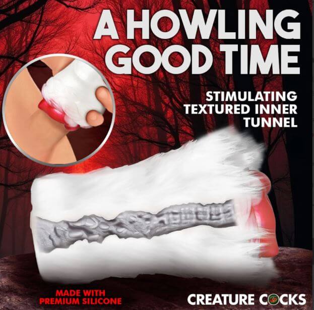 CREATURE COCKS SNOW SHE-WOLF SILICONE STROKER-1