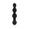 b-Vibe Triplet Remote Controlled Anal Beads Plug Black showcasing three flexible, tapered beads for stimulating anal play.