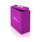 b-Vibe Triplet Remote Controlled Anal Beads Plug Fuchsia packaging in vibrant purple box.