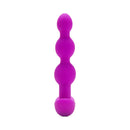 b-Vibe Triplet Remote Controlled Anal Beads Plug Fuchsia in a stylized, flexible design with three tapered beads.