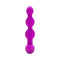 b-Vibe Triplet Remote Controlled Anal Beads Plug Fuchsia in a stylized, flexible design with three tapered beads.