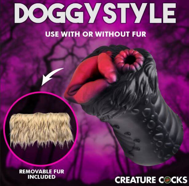 CREATURE COCKS SAVAGE SHE-WOLF SILICONE STROKER-0