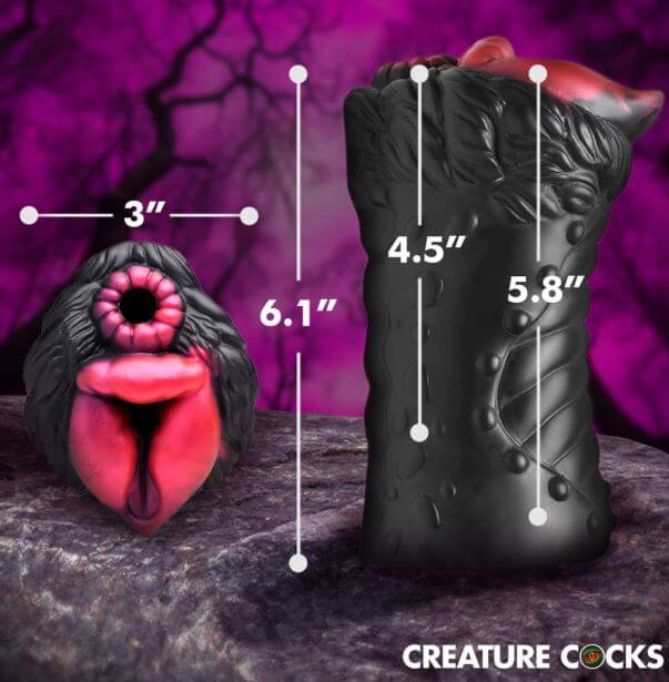 CREATURE COCKS SAVAGE SHE-WOLF SILICONE STROKER-2