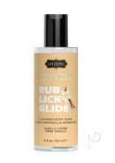 Kama Sutra Divine Nectars Vanilla Creme Flavored Lubricant bottle with a sweet vanilla design.