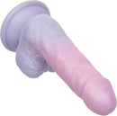 First Time Liquid Silicone Dong 5.75 inch in soft, flexible silicone with a suction base for comfortable stimulation.