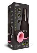 ZOLO Heatstroke Vibrating and Warming Masturbator Black packaging showcasing pulsating technology and warming function features.