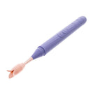 Juno Rechargeable Oscillating Wand Vibrator Purple with precision tip and ergonomic design for targeted use.