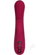 Evolved Red Dream Rechargeable Silicone Vibrator Burgundy, featuring dual motors and a sleek design for ultimate pleasure.
