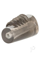 Hot Rod Xtreme Enhancer Ridged Penis Sleeve Smoke showcasing its ridged texture and transparent design.