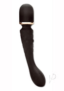 Bodywand Luxe 2-Way Wand Massager Black shown with sleek double-ended design for versatile stimulation.