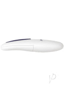 Zero Tolerance Wicked Twister Vibrating Butt Plug Purple in sleek white design with ergonomic shape.