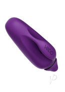 VeDO Vivi Rechargeable Silicone Finger Vibrator Deep Purple, designed for focused clitoral pleasure.
