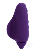 VeDO Vivi Rechargeable Silicone Finger Vibrator Deep Purple for focused clitoral pleasure.