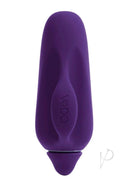VeDO Vivi Rechargeable Silicone Finger Vibrator Deep Purple with sleek design for focused clitoral pleasure.