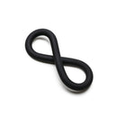 Perfect Fit 9 Inch Silicone Hefty Wrap Cock Ring Black, versatile adjustable silicone cock ring design.