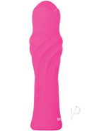 Evolved Twist and Shout Silicone Rechargeable Vibrator Pink showcasing its sleek design and flexible shaft.