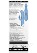 Evolved Thump and Thrust Silicone Clitoral Vibrator Blue detailed product information on features and specifications.