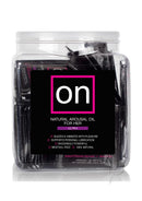 Sensuva On For Her Arousal Oil Ultra 0.3ml Fishbowl of 75 packaging with individual packets.