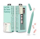 Sage Rechargeable Oscillating Wand Vibrator Green packaging with precision tip and ergonomic structure.