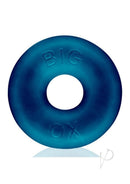 Oxballs Big Ox Super Mega Stretch Silicone Cock Ring Blue with thick cushioning for firmer erections.