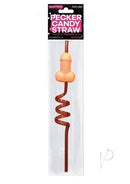 Candy Pecker Straw Strawberry Flavored Lollipop with a pecker design and swizzle straw for bachelorette parties.