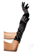Leg Avenue Elbow Length Satin Gloves One Size Black