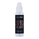 Simply Sexy Pheromone Perfume Oil Turn Off The Lights roll-on bottle with sleek design.