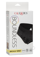 Boundless Backless Brief Harness 2XL/3XL Black packaging showcasing a versatile backless brief design.