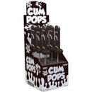 Cum Cock Pops Dark Chocolate Lollipops 6 Piece Display featuring pecker-shaped lollipops in dark chocolate.