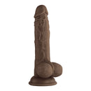 FemmeFunn Vortex Turbo Baller 8.25 inch Rotating Dildo Brown designed for advanced rotation and dual-motor vibration.