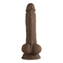 FemmeFunn Vortex Turbo Baller 8.25 inch Rotating Dildo Brown showcasing realistic design and premium silicone.