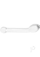 Glas 2 Piece G-Spot Pleasure Dildo Set Clear - smooth glass G-spot dildo for targeted stimulation.