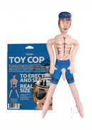 Toy Cop Blow-Up Doll 5.5 Foot Vanilla in packaging, featuring a life-size inflatable cop for playful role play.