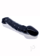 Oxballs Muscle Ripped Cocksheath Extender Black displayed on a white background, showcasing its sleek design.