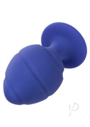 Cheeky Silicone Textured Anal Plugs Set of 2 in blue silicone with textured design for enhanced pleasure.