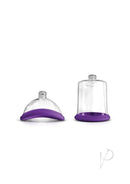 Interchangeable suction cups for Inya Silicone Rechargeable Pump and Vibrator Purple, designed for versatile stimulation.