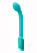 Inya Oh My G Silicone Rechargeable Wand Teal, flexible G-spot vibrator with a smooth design and bulbous head.