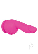 Evolved Ballistic Silicone Remote Control Vibrator Pink side view showcasing its design and functionality.
